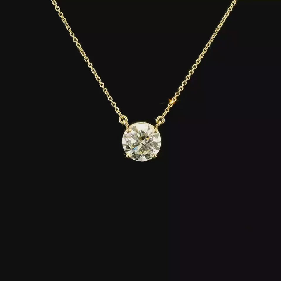 Solitaire Lab Grown Diamond Pendant